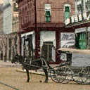 Historical postcard of the saloon and hotel in Walla Walla, Washington